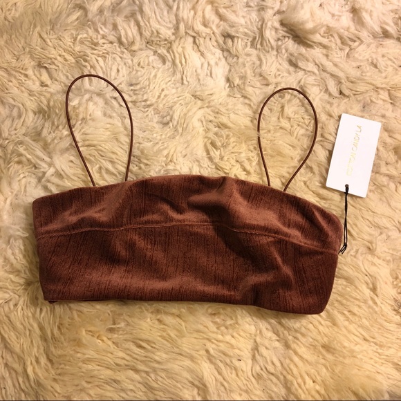 Velvet Crop Top - Copper - Picture 5 of 5